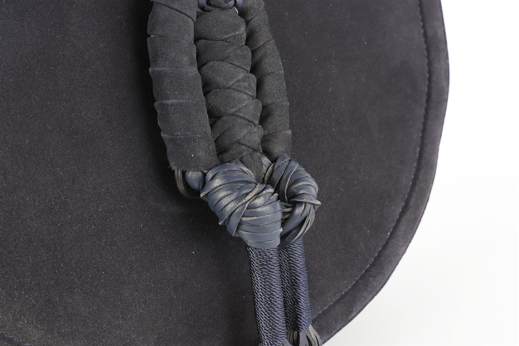 ALTUZARRA NAVY GHIANDA SUEDE SHOULDER BAG - Image 10