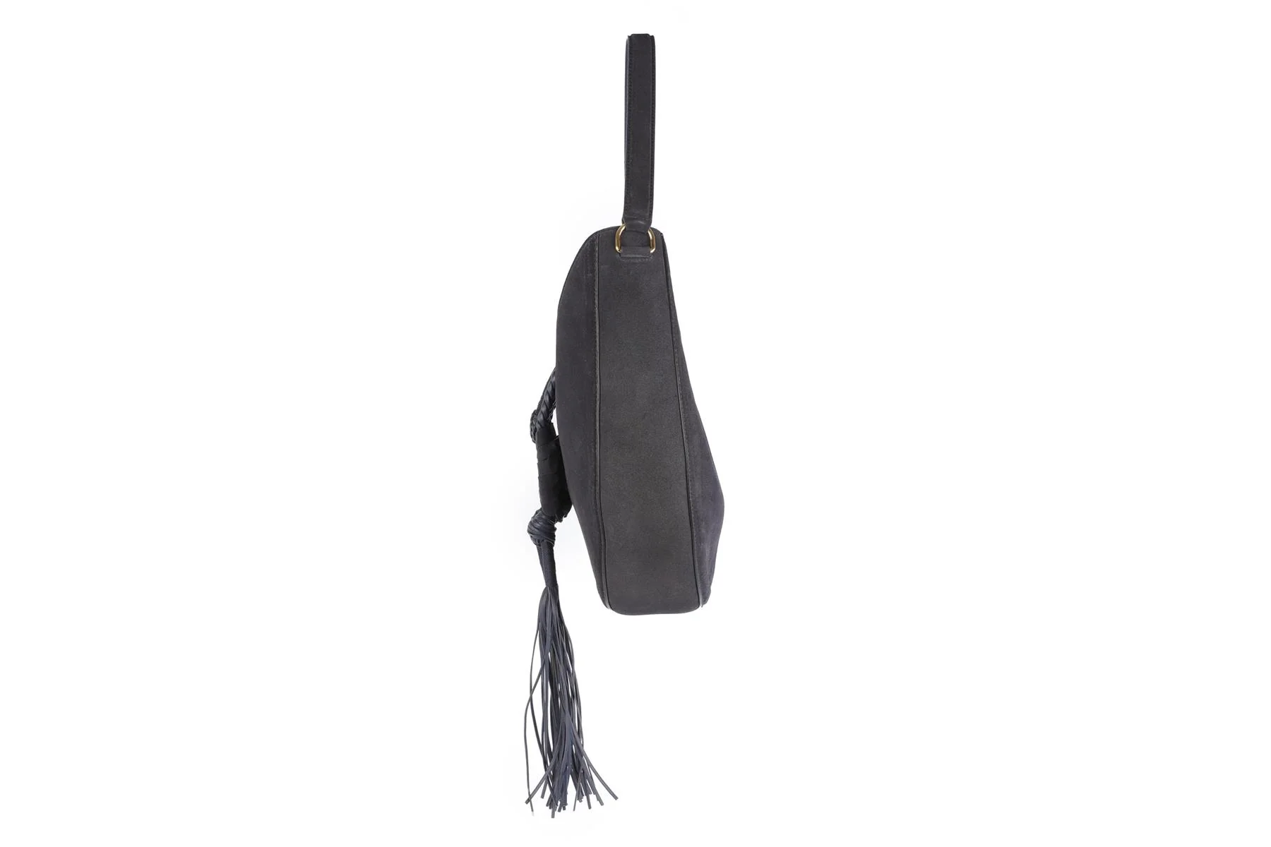 ALTUZARRA NAVY GHIANDA SUEDE SHOULDER BAG - Image 5