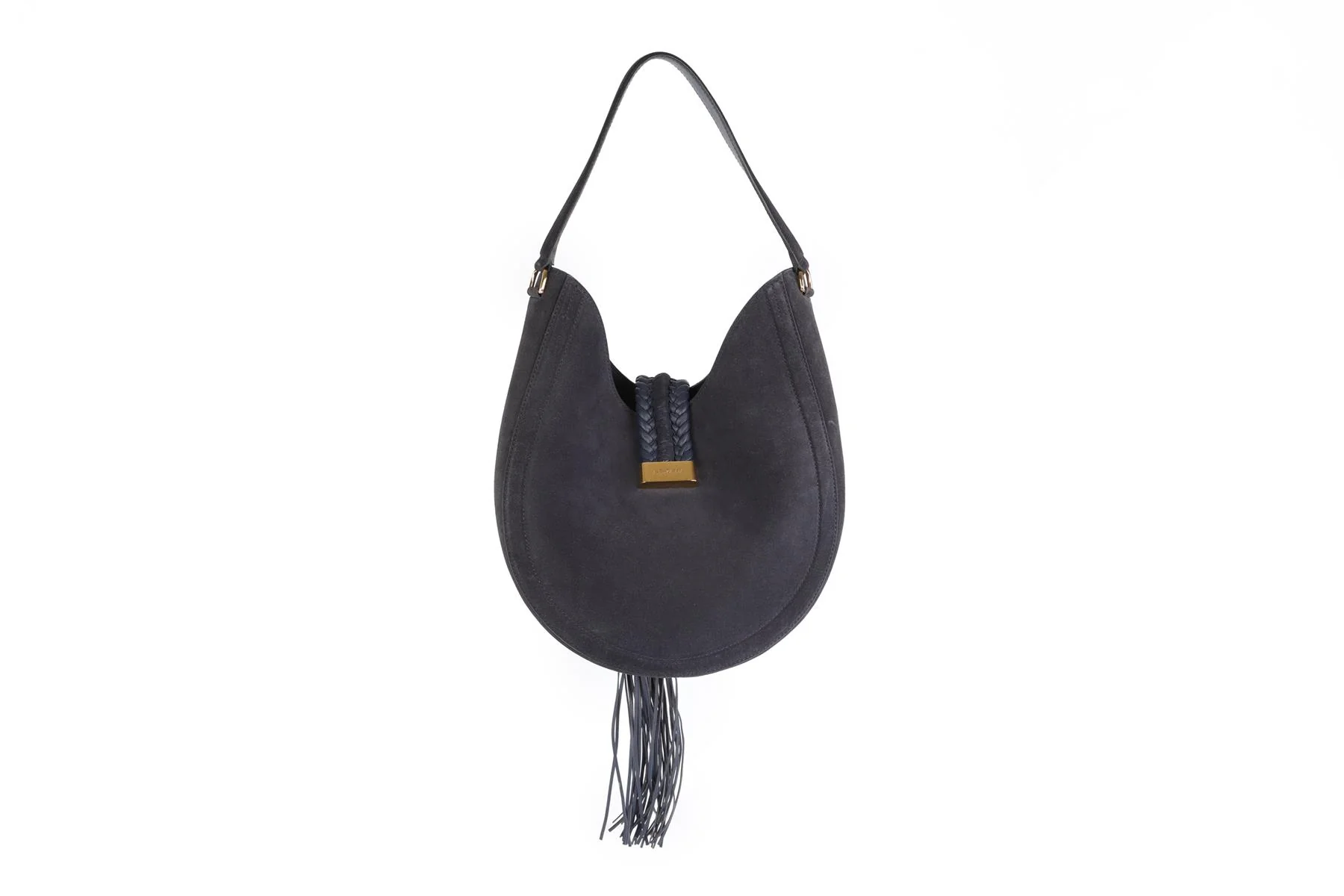 ALTUZARRA NAVY GHIANDA SUEDE SHOULDER BAG - Image 6