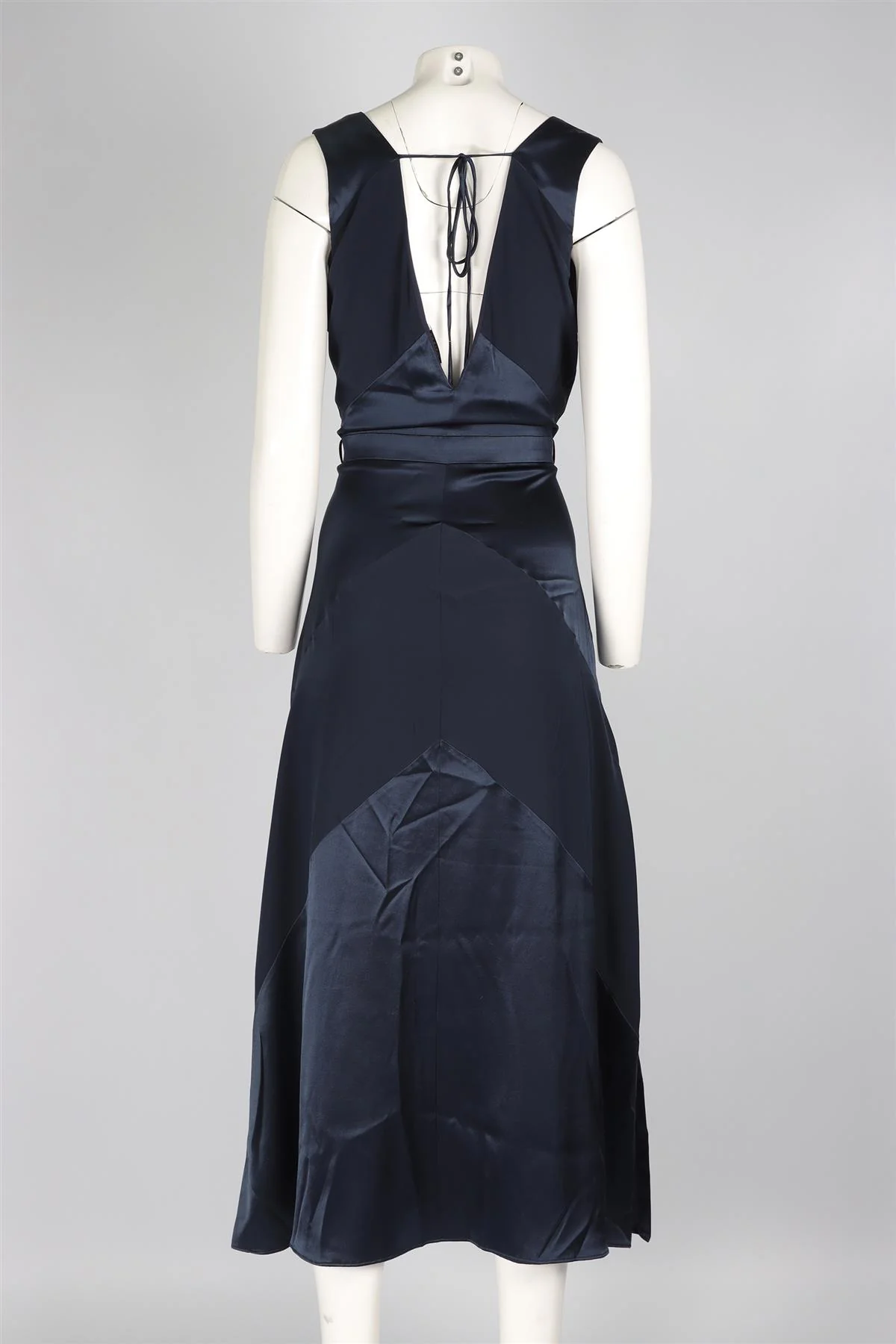 ALTUZARRA NAVY SILK MAXI DRESS IT 42 UK 10 - Image 4