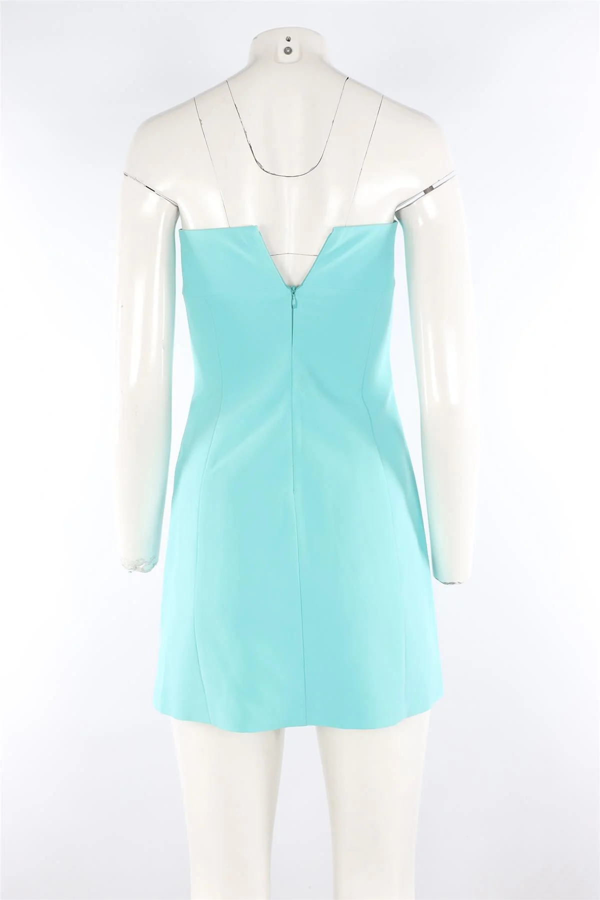 AMANDA UPRICHARD BLUE CREPE MINI DRESS XSMALL - Image 4