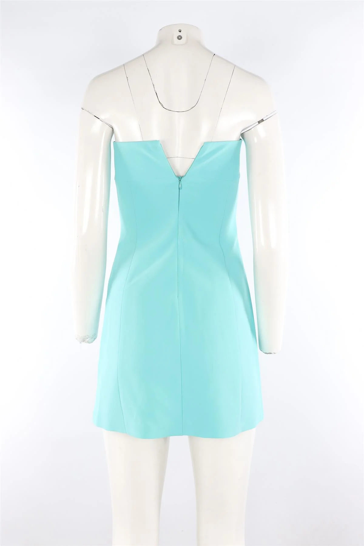 AMANDA UPRICHARD BLUE CREPE MINI DRESS XSMALL - Image 4