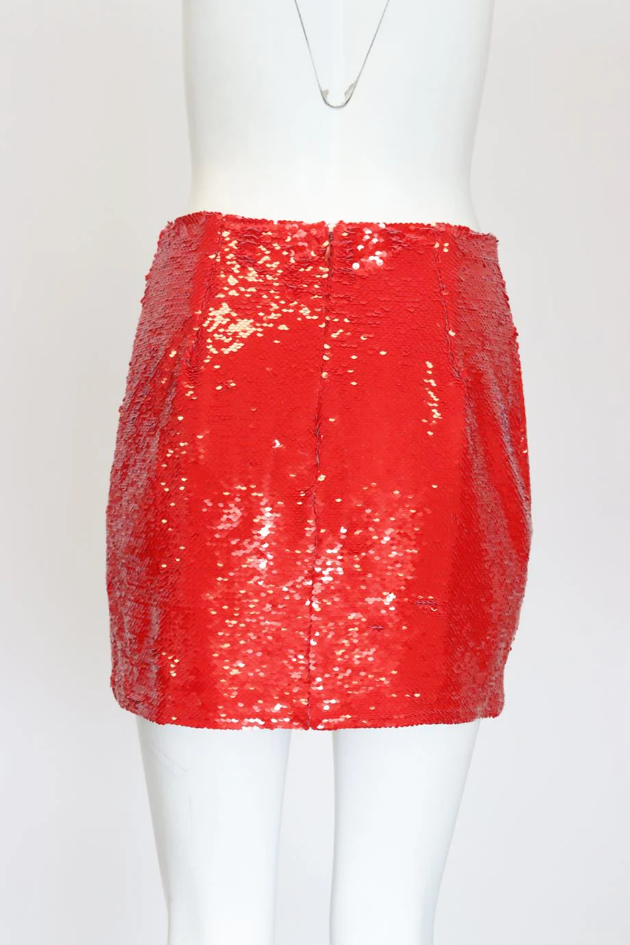 AMANDA UPRICHARD SEQUINED STRETCH JERSEY MINI SKIRT SMALL - Image 4