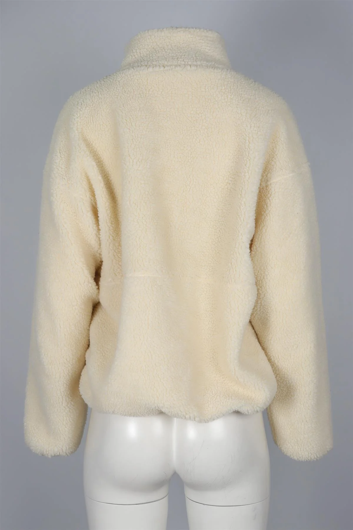 AMERICAN VINTAGE CREAM FLEECE JACKET XS-SMALL - Image 4