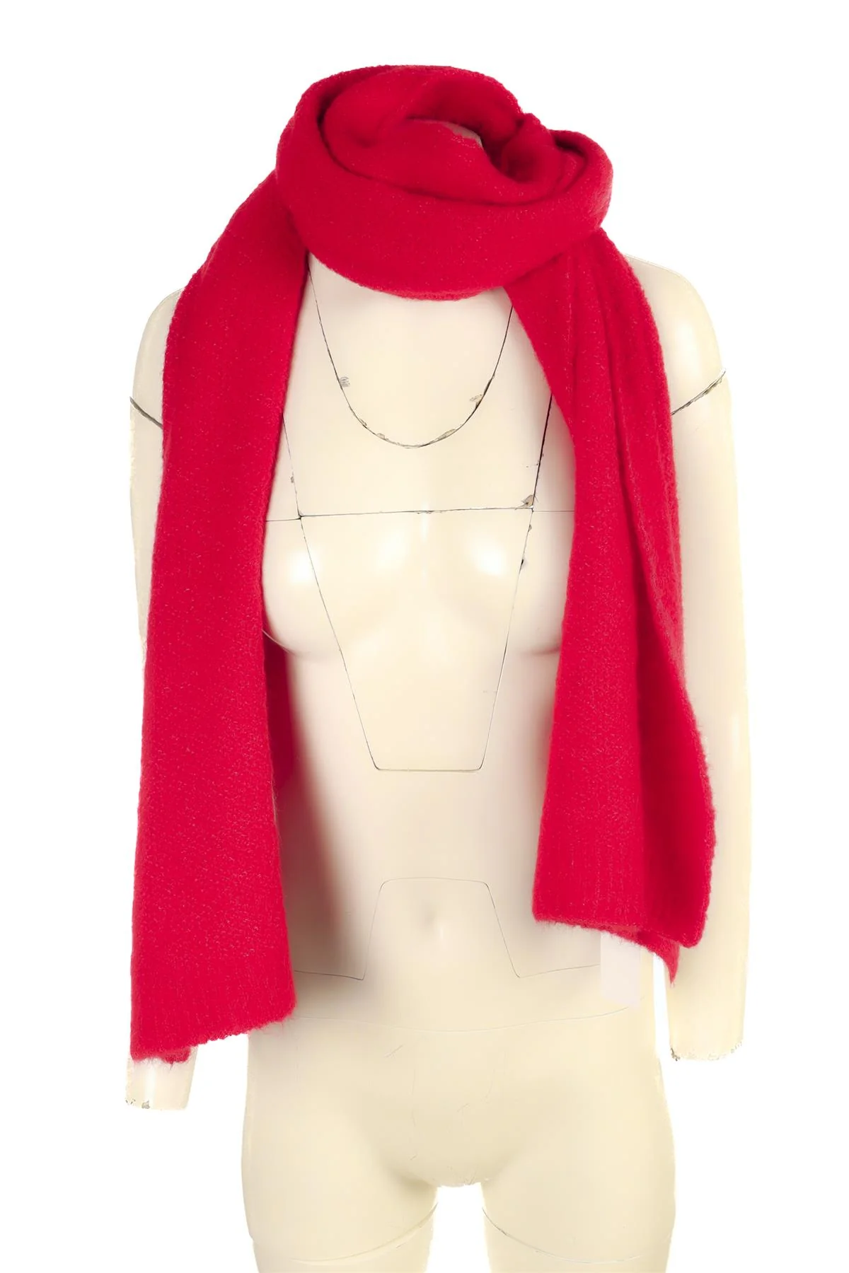 AMERICAN VINTAGE RED KNIT SCARF - Image 3