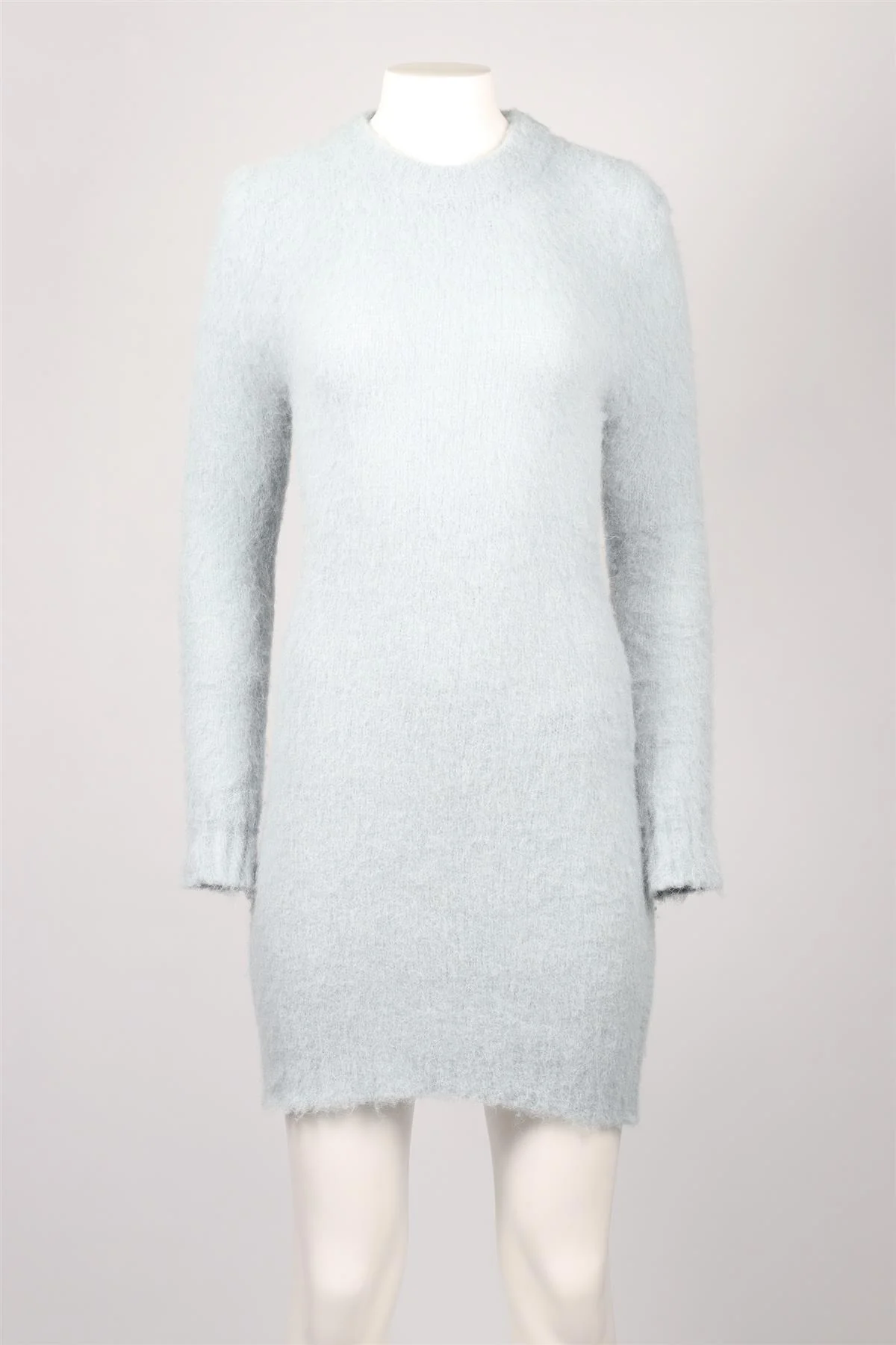 AMI PARIS BLUE ALPACA MINI DRESS MEDIUM - Image 2