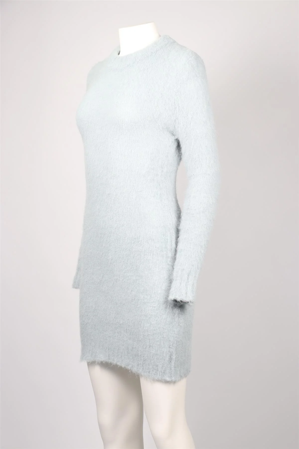 AMI PARIS BLUE ALPACA MINI DRESS MEDIUM - Image 3