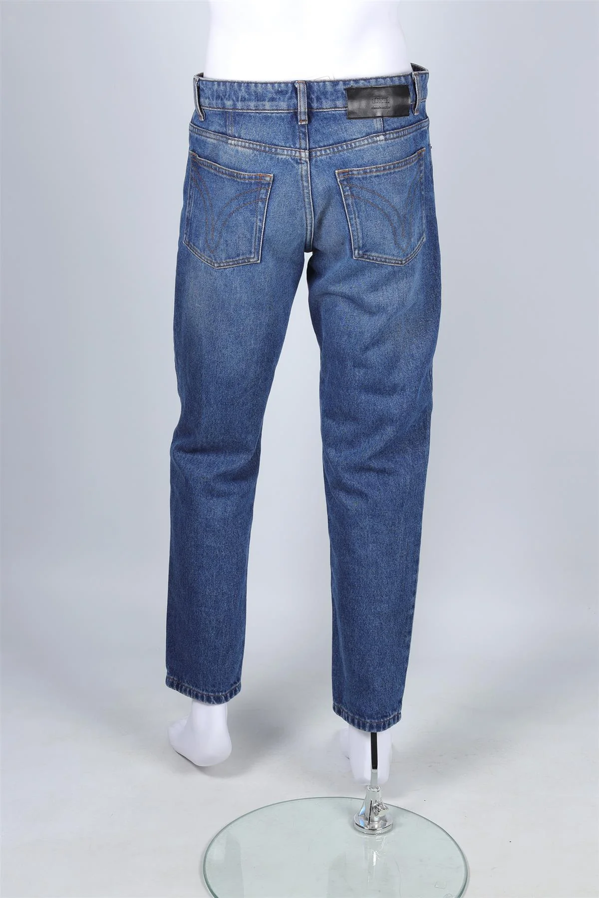 AMI PARIS BLUE MEN'S BLUE TAPERED JEANS UK/US WAIST 30 - Image 4