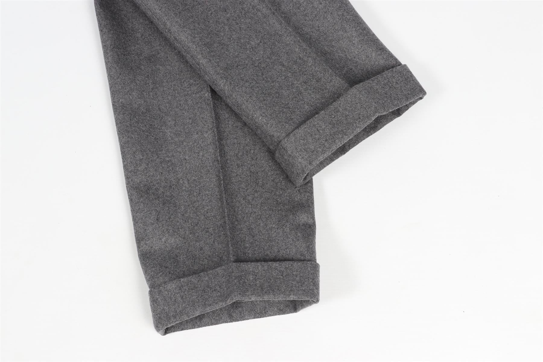AMI PARIS GREY MEN'S WOOL STRAIGHT LEG PANTS FR 38 UK/US WAIST 30 - Image 6