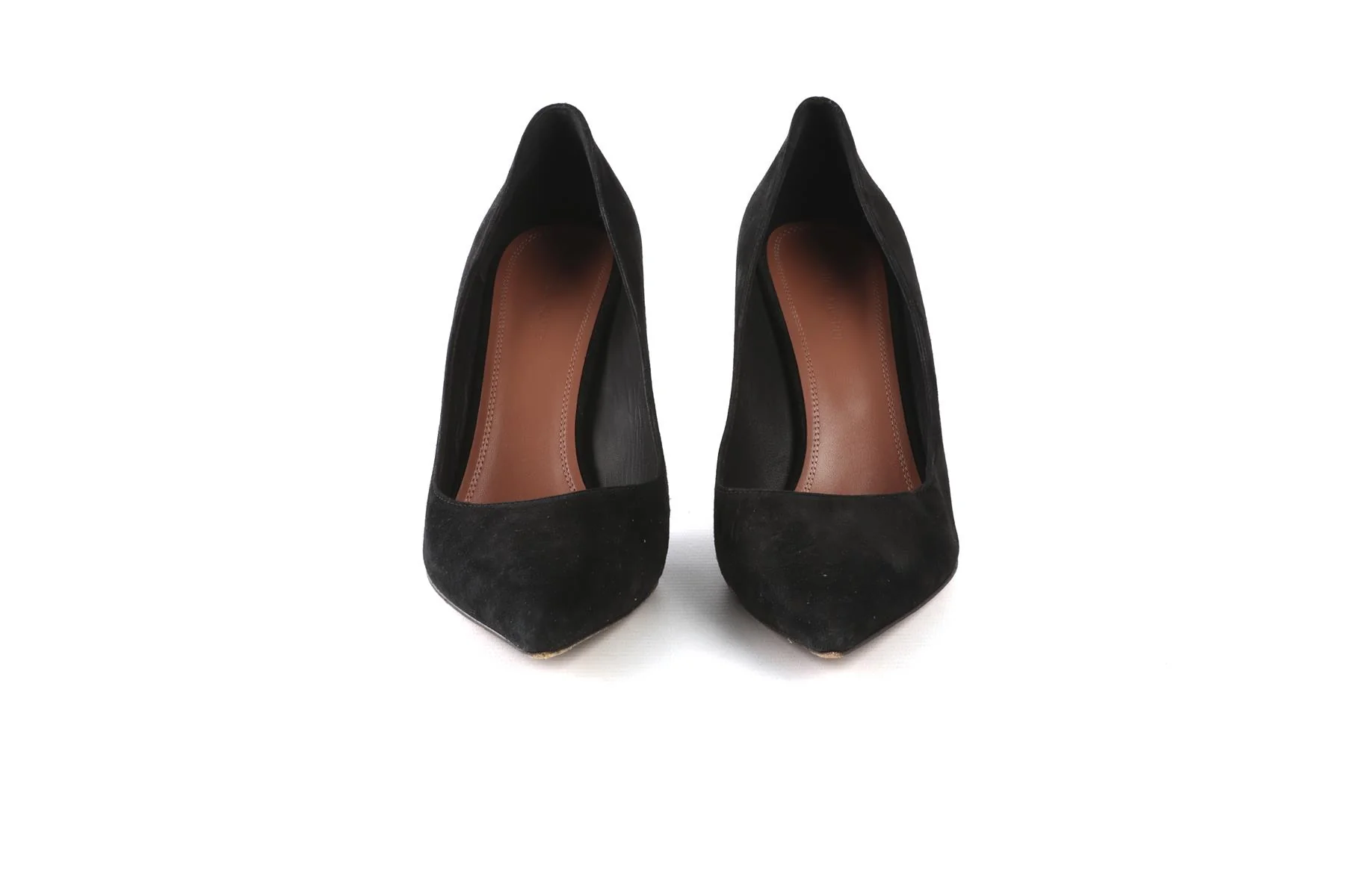 AMINA MUADDI BLACK SUEDE PUMPS EU 39 UK 6 US 9 - Image 3