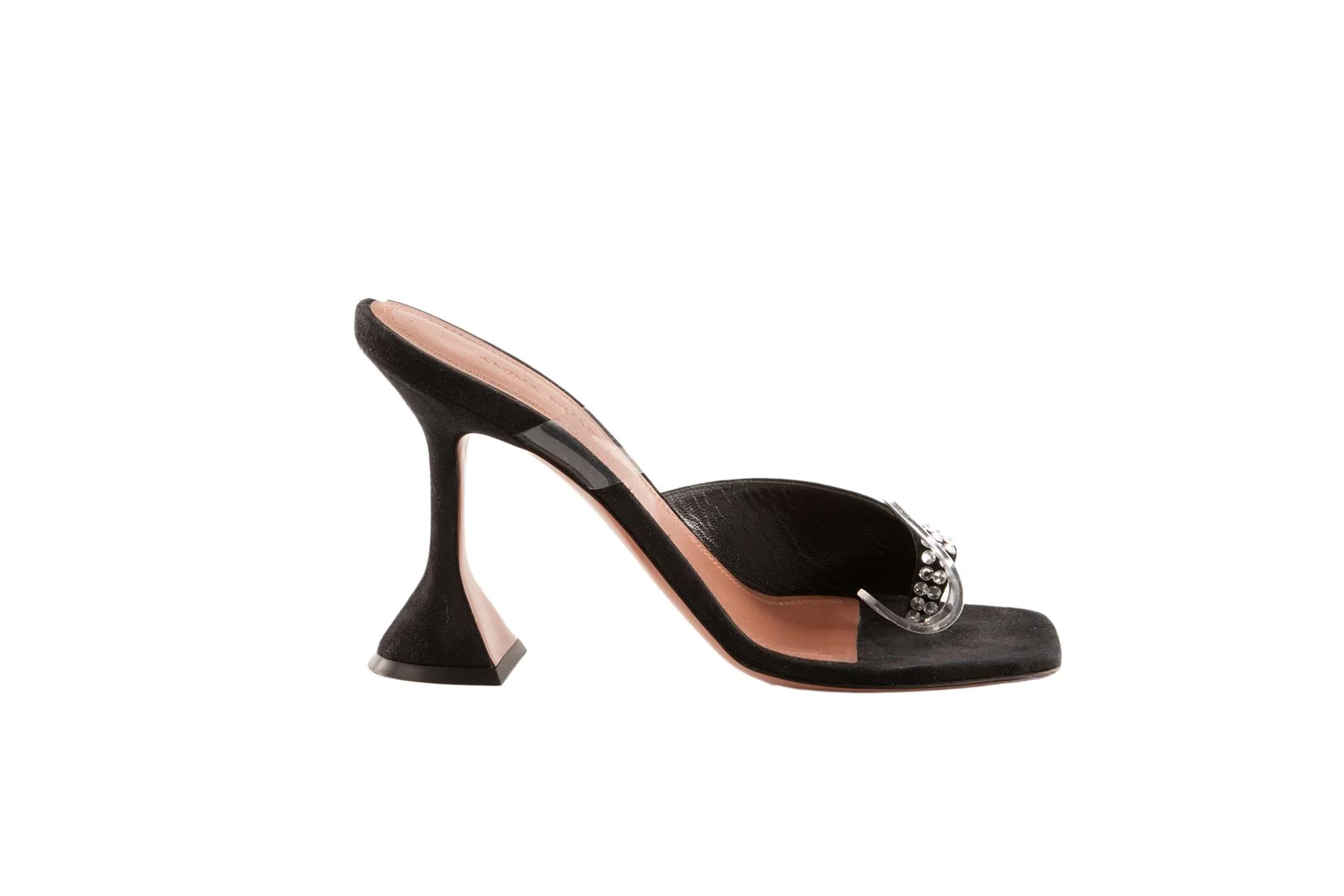 AMINA MUADDI BLACK SUEDE SANDALS EU 35.5 - Image 2