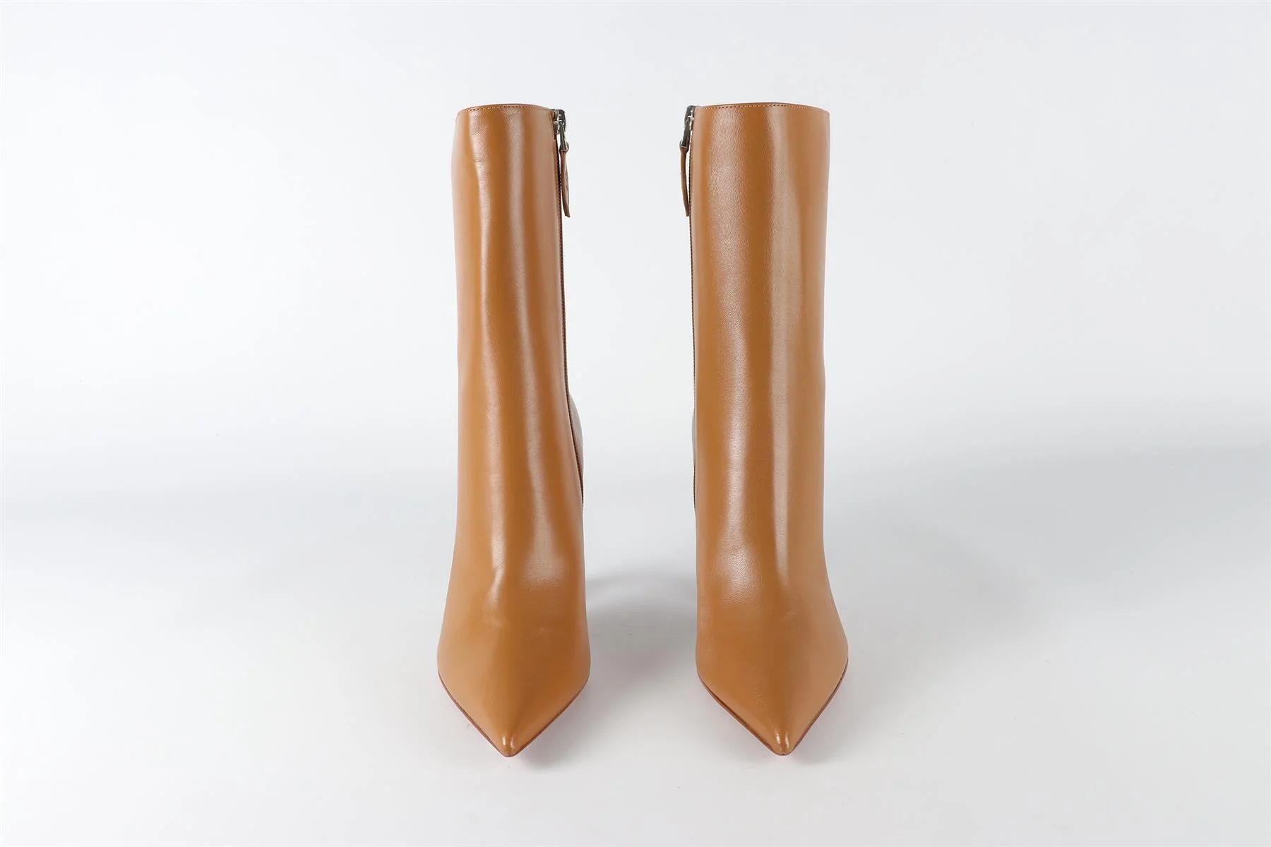 AMINA MUADDI BROWN GIORGIA LEATHER ANKLE BOOTS EU 37.5 UK 4.5 US 7.5 - Image 3