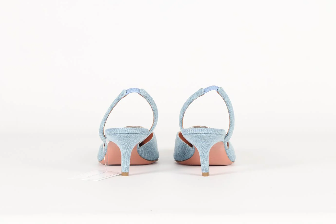 AMINA MUADDI CRYSTAL AND DENIM SLINGBACK PUMPS EU 37.5 UK 4.5 US 7.5 - Image 4
