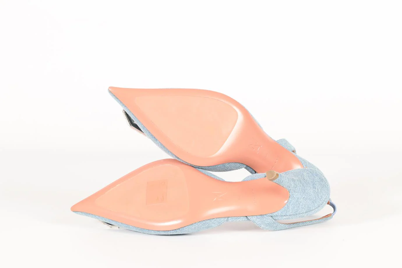 AMINA MUADDI CRYSTAL AND DENIM SLINGBACK PUMPS EU 37.5 UK 4.5 US 7.5 - Image 5
