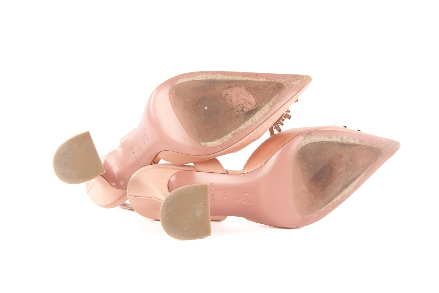 AMINA MUADDI PINK BEGUM SATIN SLINGBACK PUMPS EU 38.5 UK 5.5 US 8.5 - Image 4