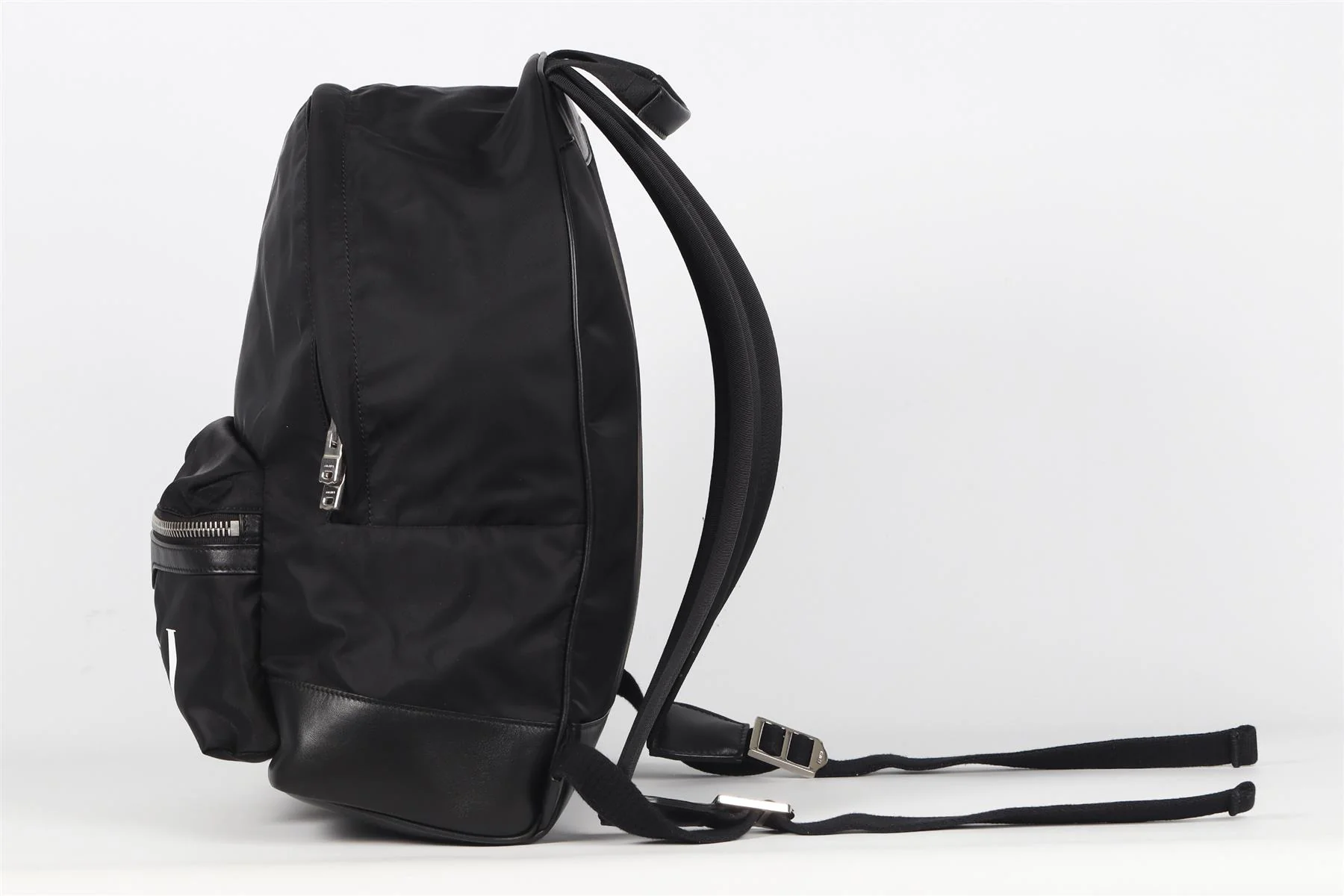 AMIRI BLACK NYLON AND LEATHER BACKPACK - Image 5