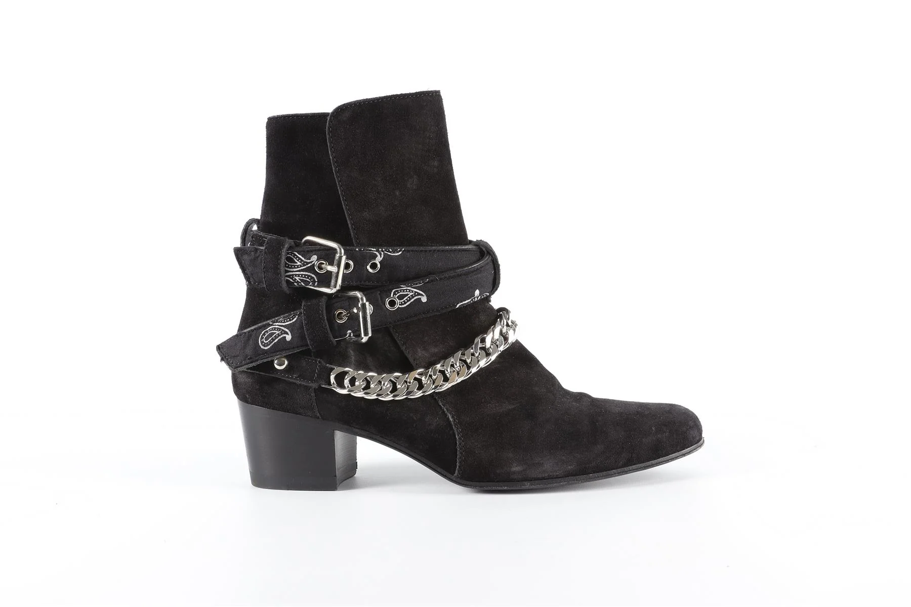 AMIRI BLACK SUEDE ANKLE BOOTS EU 39 UK 6, US 9 - Image 2