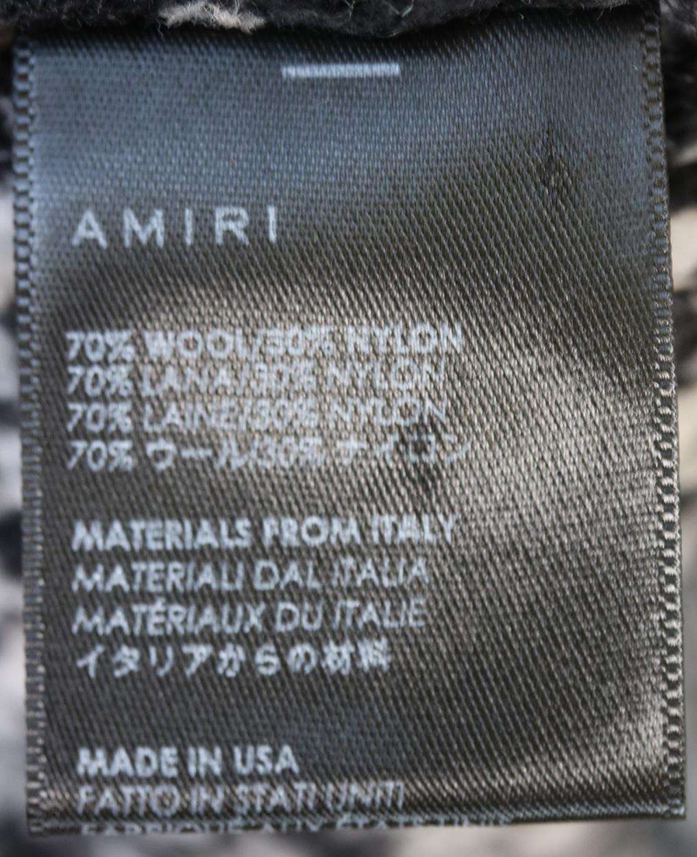 AMIRI LEOPARD PRINT WOOL BLEND CARDIGAN XSMALL - Image 5