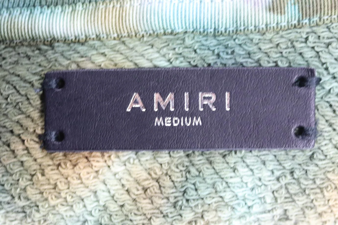 AMIRI MEN'S TIE DYED COTTON JERSEY HOODIE MEDIUM - Image 4