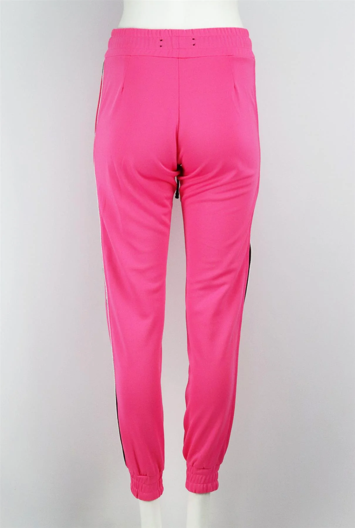 AMIRI STRIPED LEATHER TRIMMED JERSEY TRACK PANTS XSMALL - Image 5