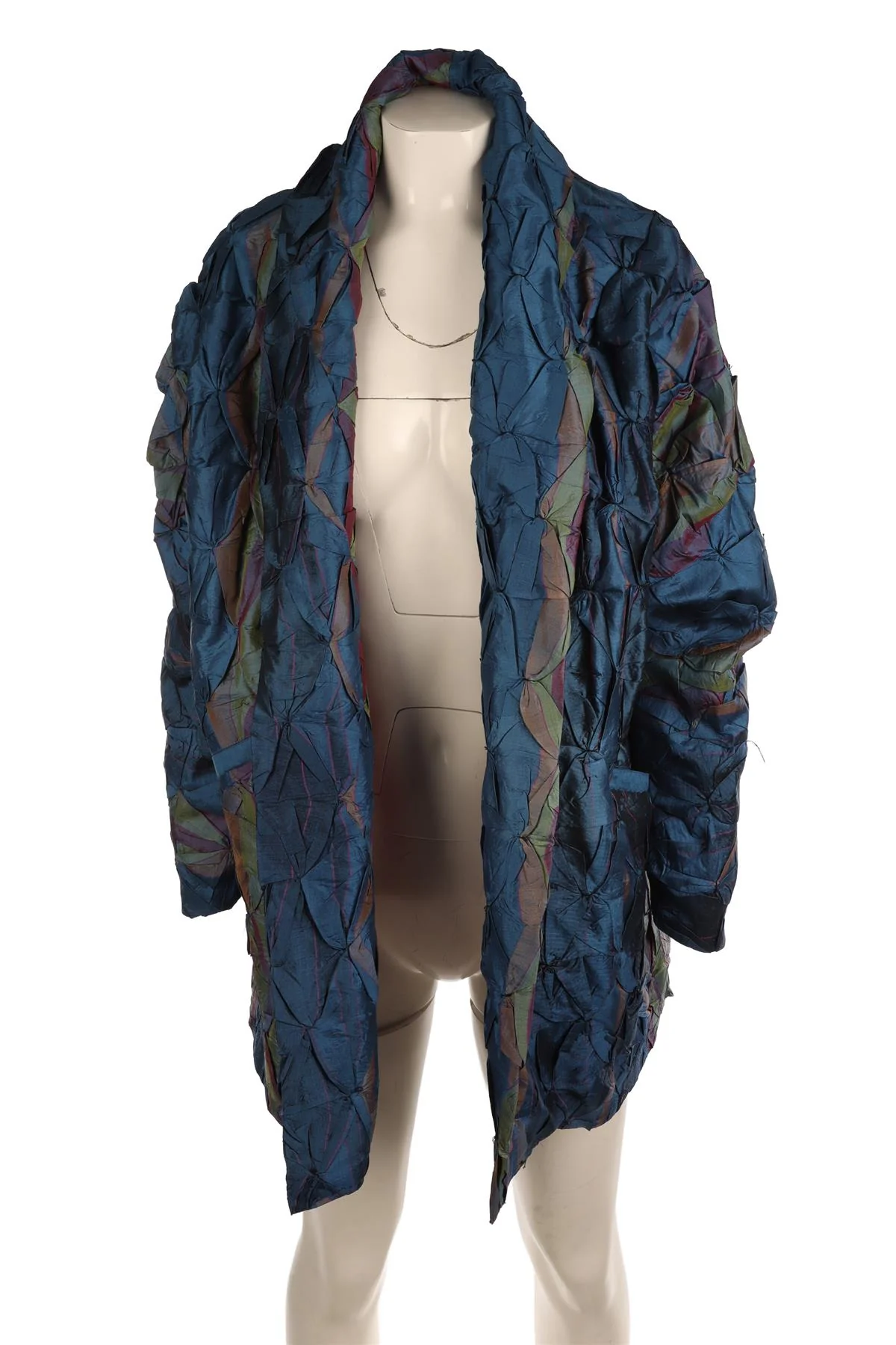 AMRICH BLUE SILK JACKET ONE SIZE - Image 2