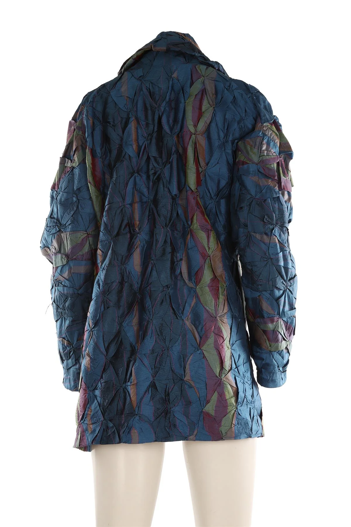 AMRICH BLUE SILK JACKET ONE SIZE - Image 4