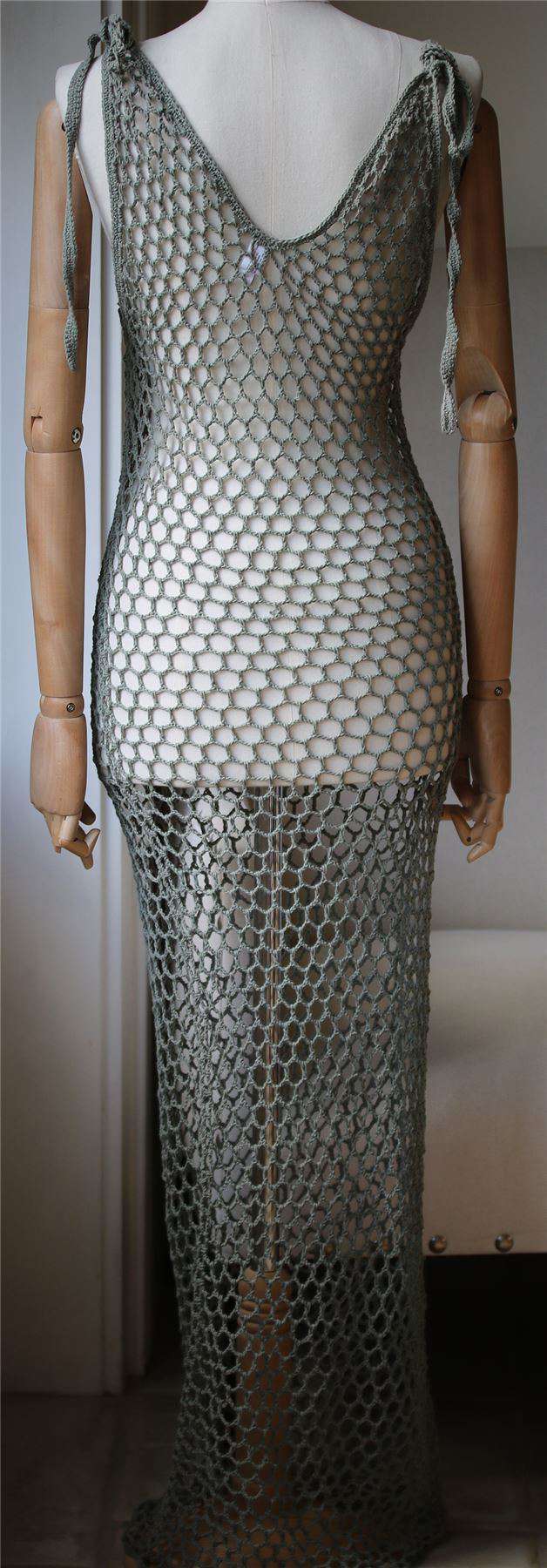 ANDI BAGUS BOWIE CROCHET MAXI DRESS ONE SIZE - Image 4