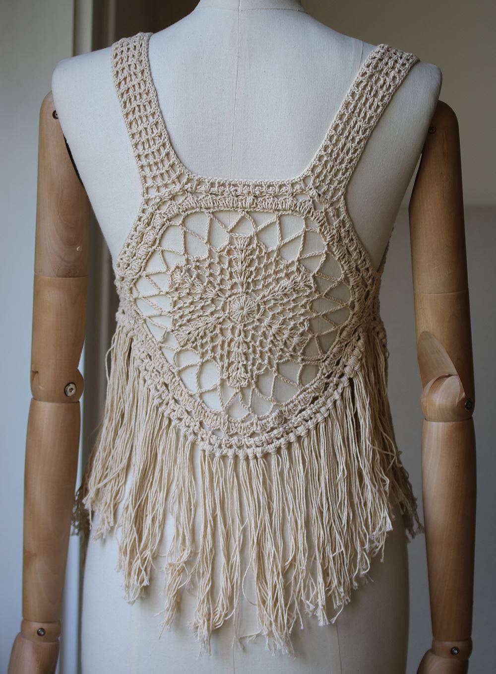 ANDI BAGUS TRUDY FRINGED FESTIVAL VEST ONE SIZE - Image 4