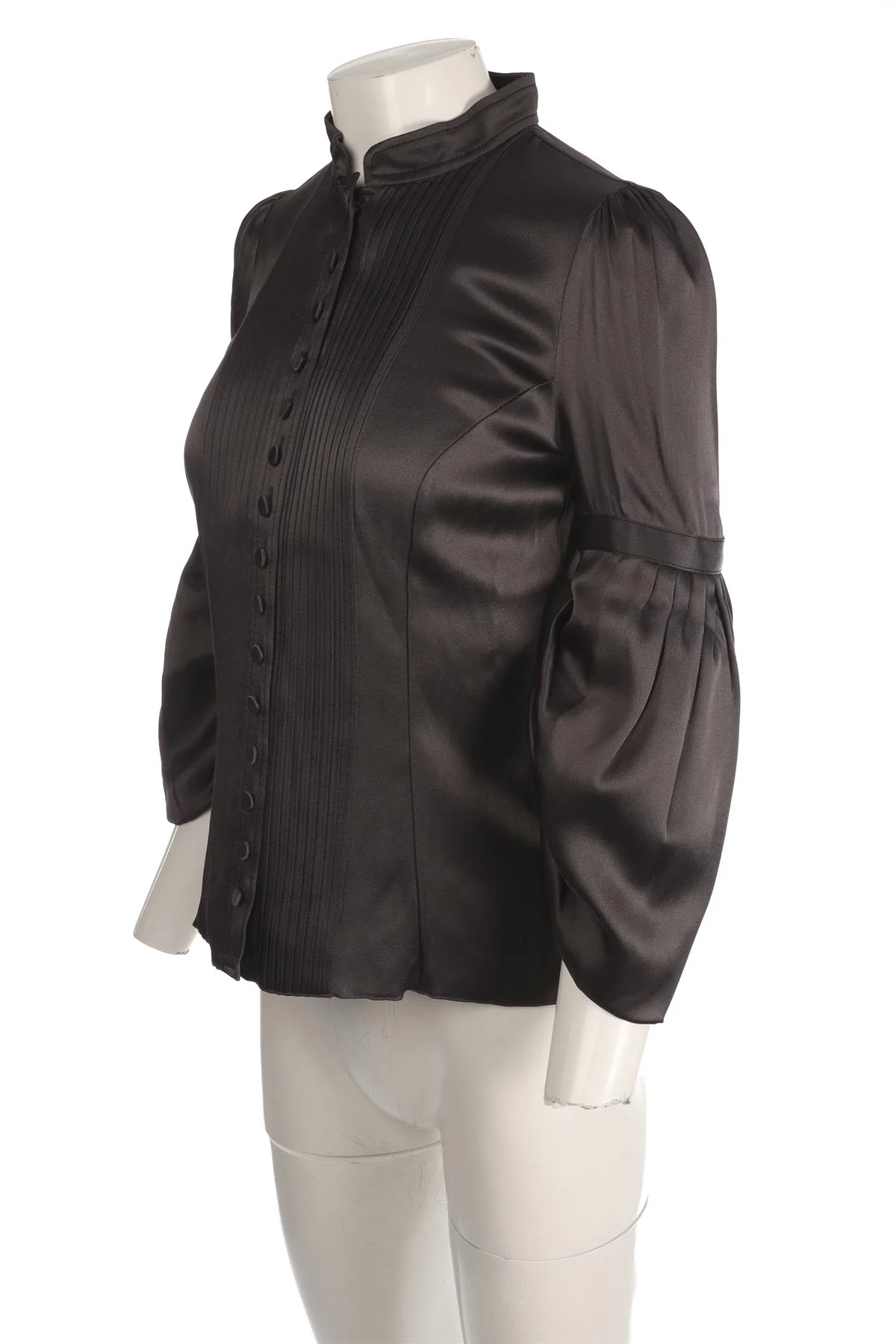 ANDREW GN GREY SATIN TOP FR 38 UK 10 - Image 3
