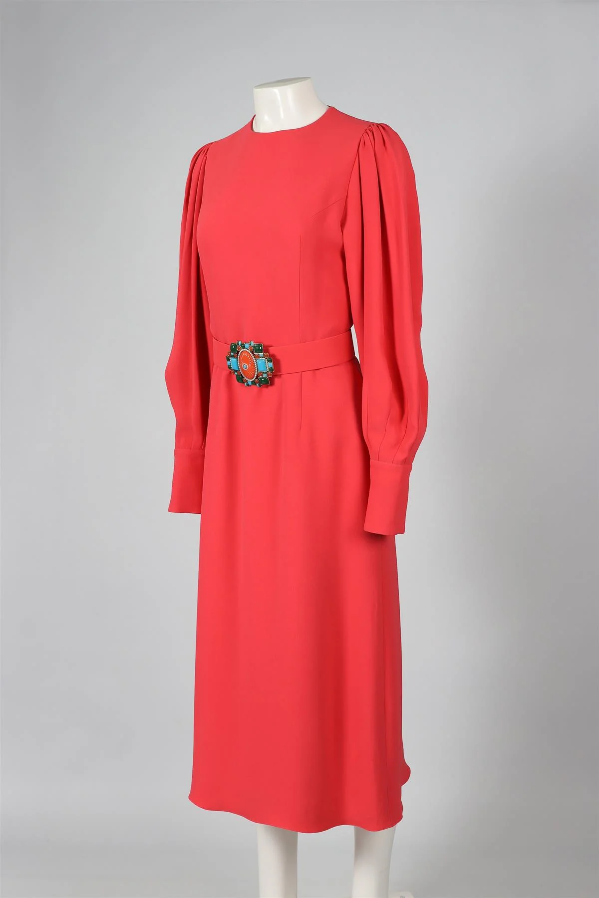 ANDREW GN PINK CREPE MAXI DRESS FR 38 UK 10 - Image 3