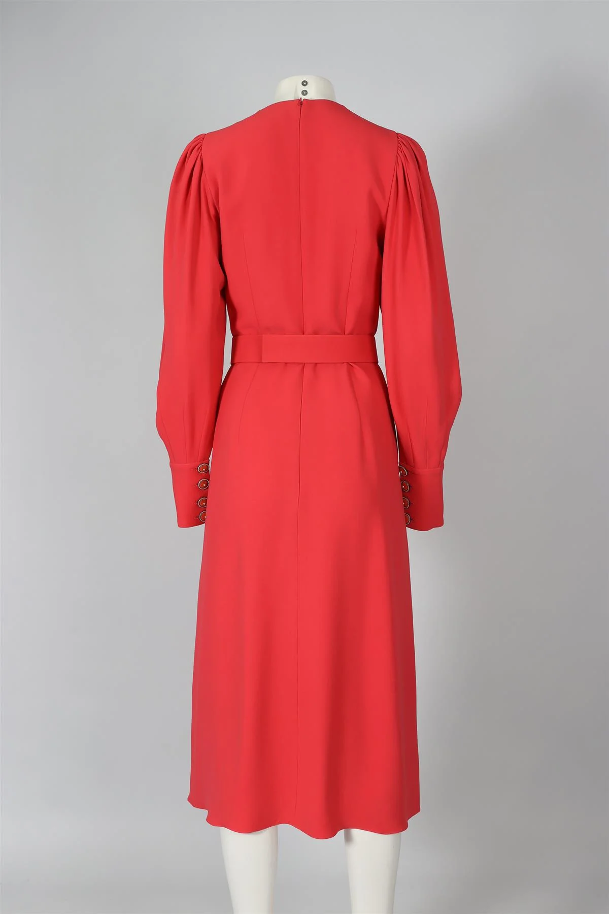 ANDREW GN PINK CREPE MAXI DRESS FR 38 UK 10 - Image 4