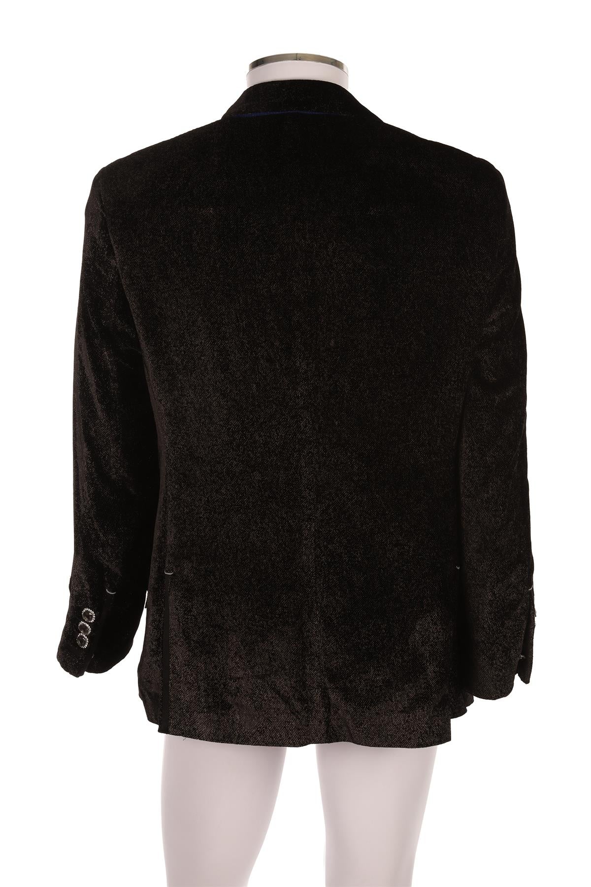 ANGELO GALASSO BLACK MEN'S BLAZER IT 56 UK 46 - Image 4