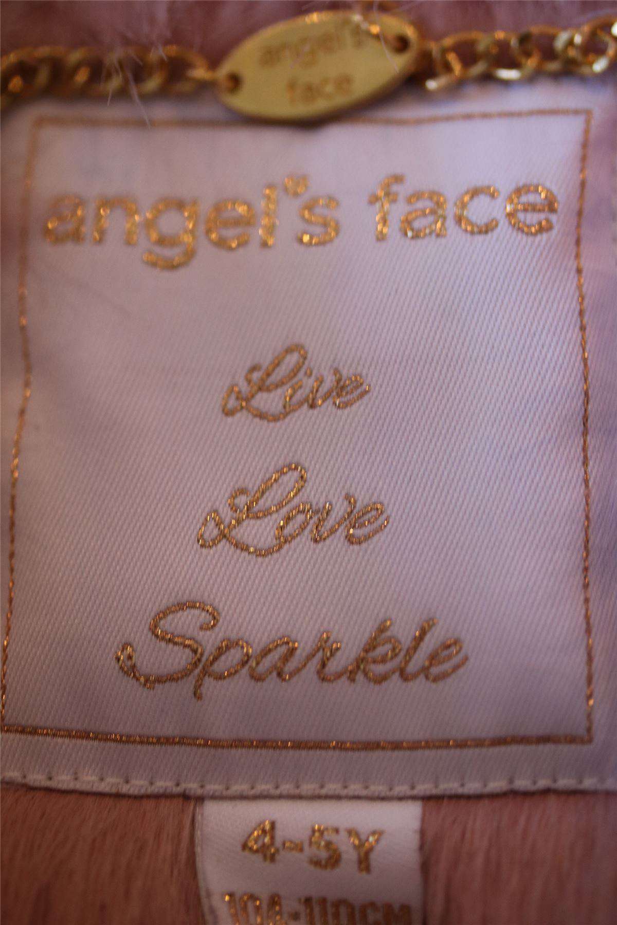 ANGEL'S FACE GIRLS PINK FUR JACKET 4-5 YEARS - Image 5