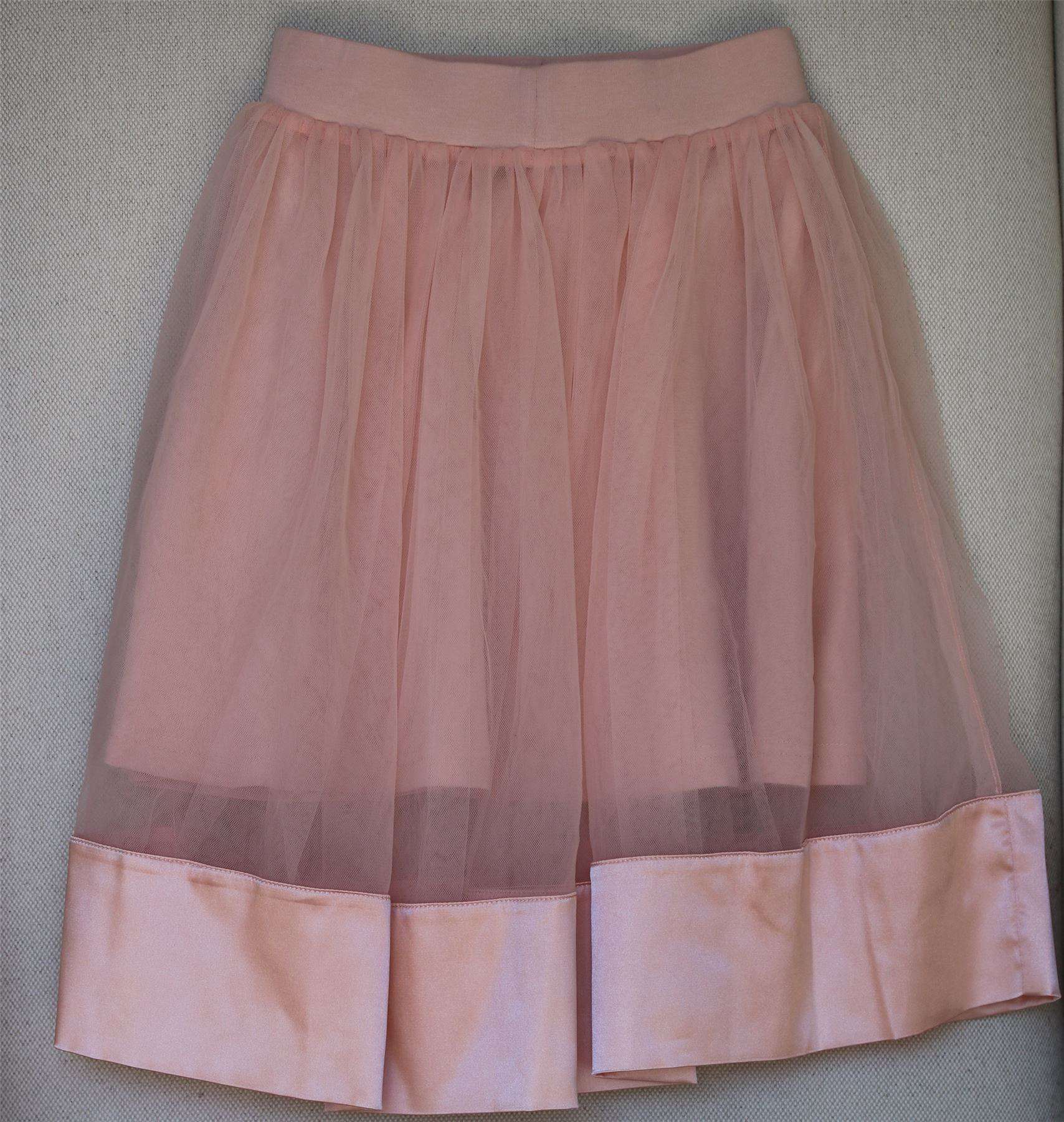 ANGEL'S FACE GIRLS PINK TULLE & SATIN SKIRT 4-5 YEARS - Image 3