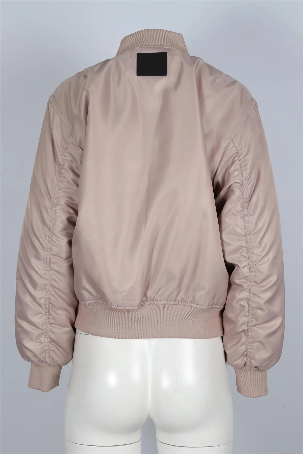 ANINE BING BEIGE SHELL BOMBER JACKET XSMALL - Image 4