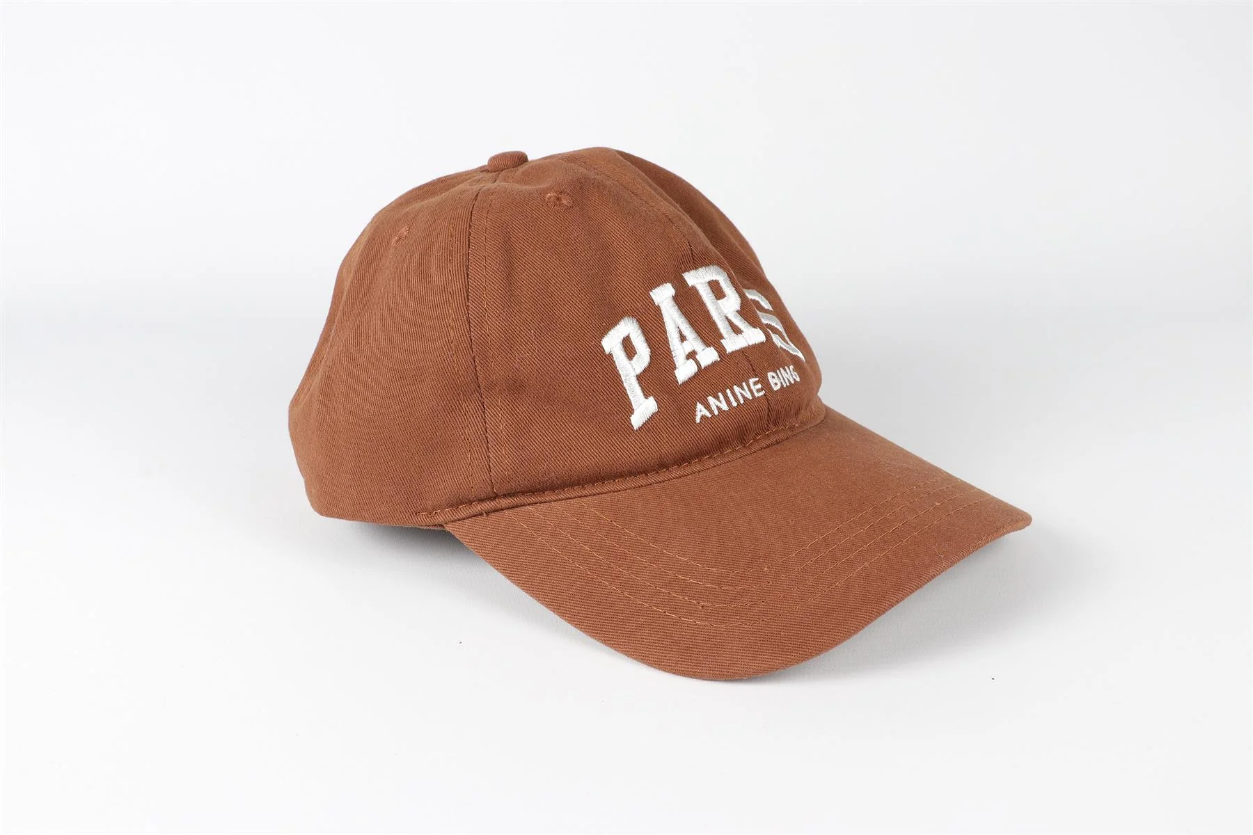 ANINE BING BROWN COTTON BASEBALL CAP ONE SIZE - Image 2