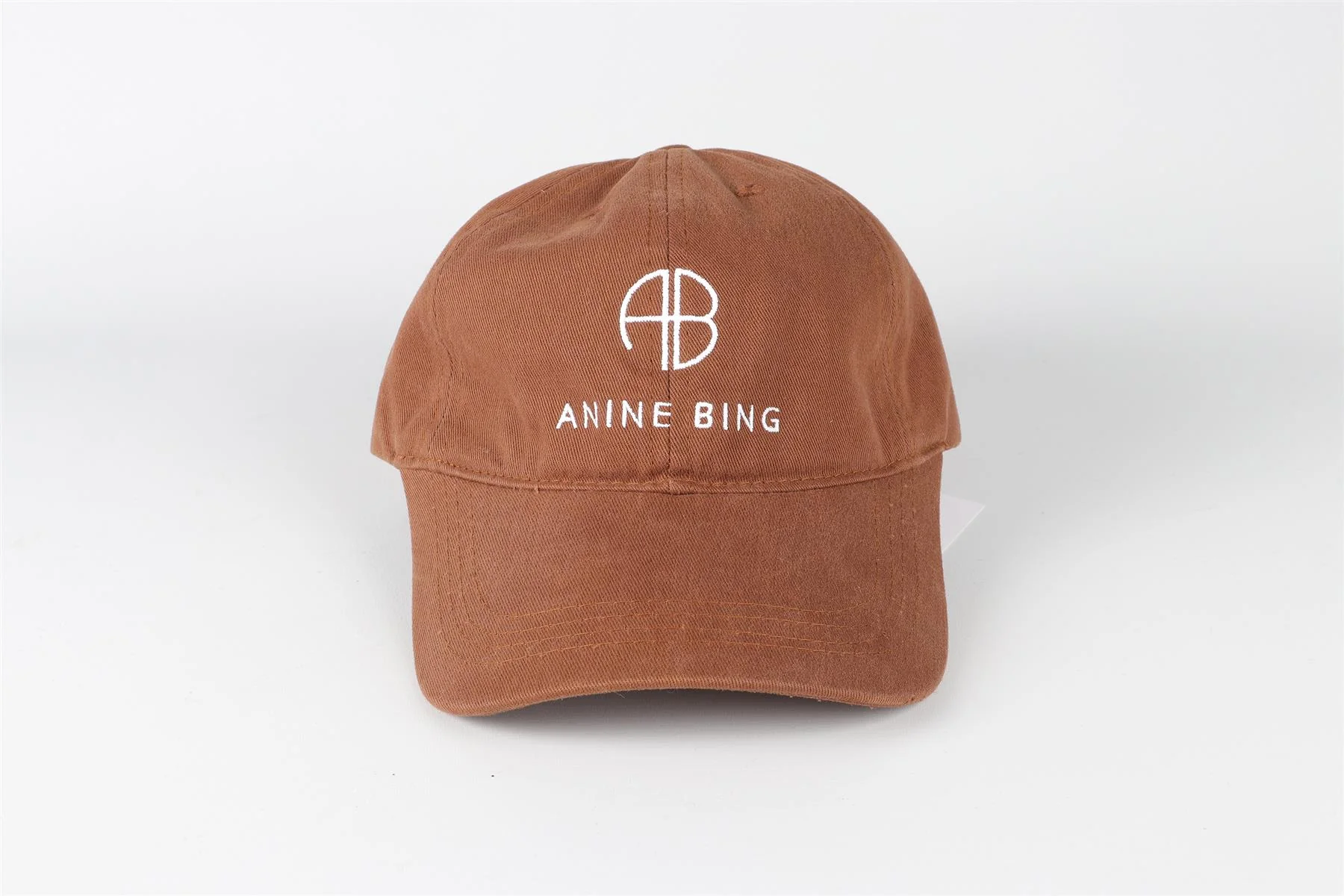 ANINE BING BROWN COTTON BASEBALL CAP ONE SIZE - Image 3