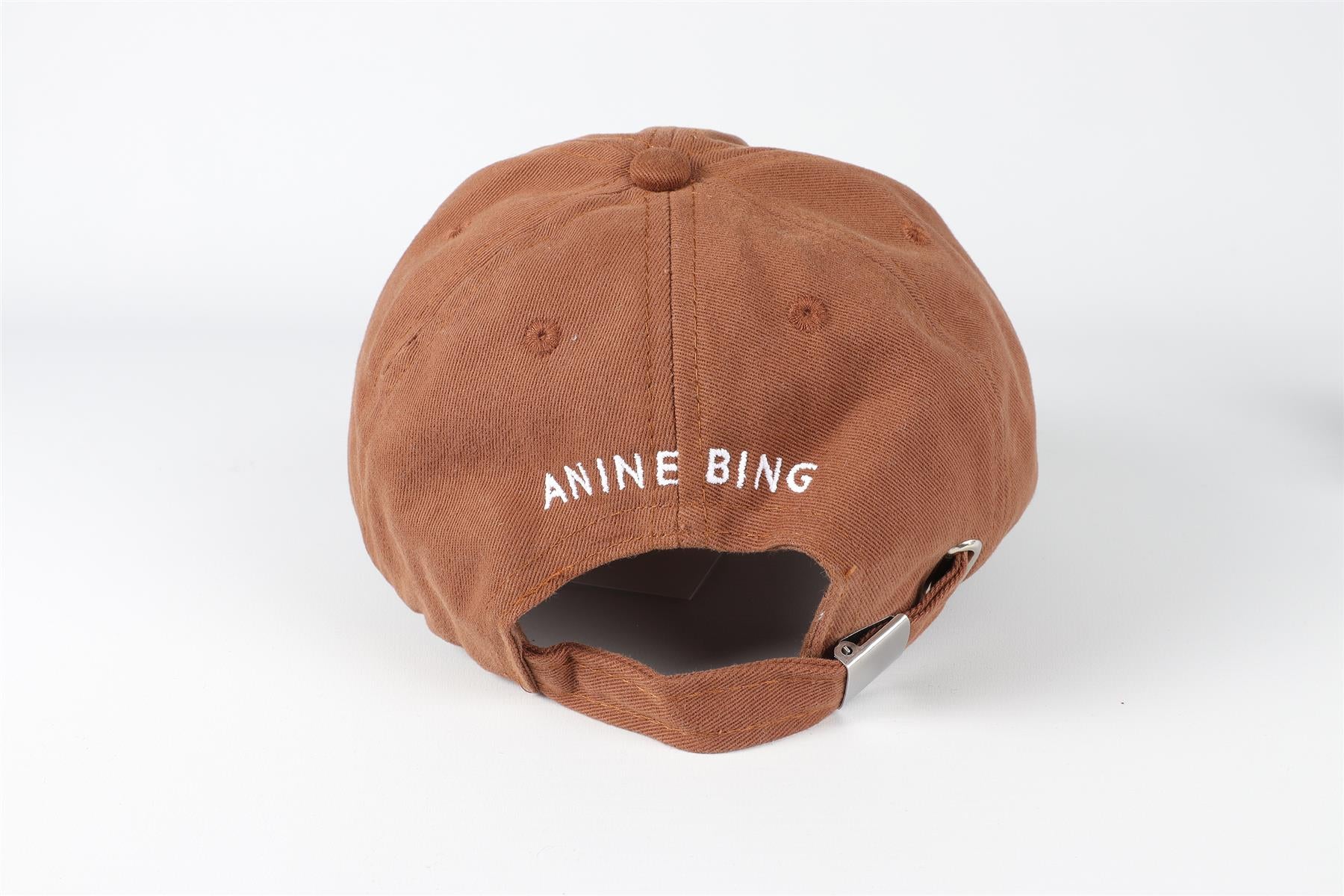 ANINE BING BROWN COTTON BASEBALL CAP ONE SIZE - Image 4