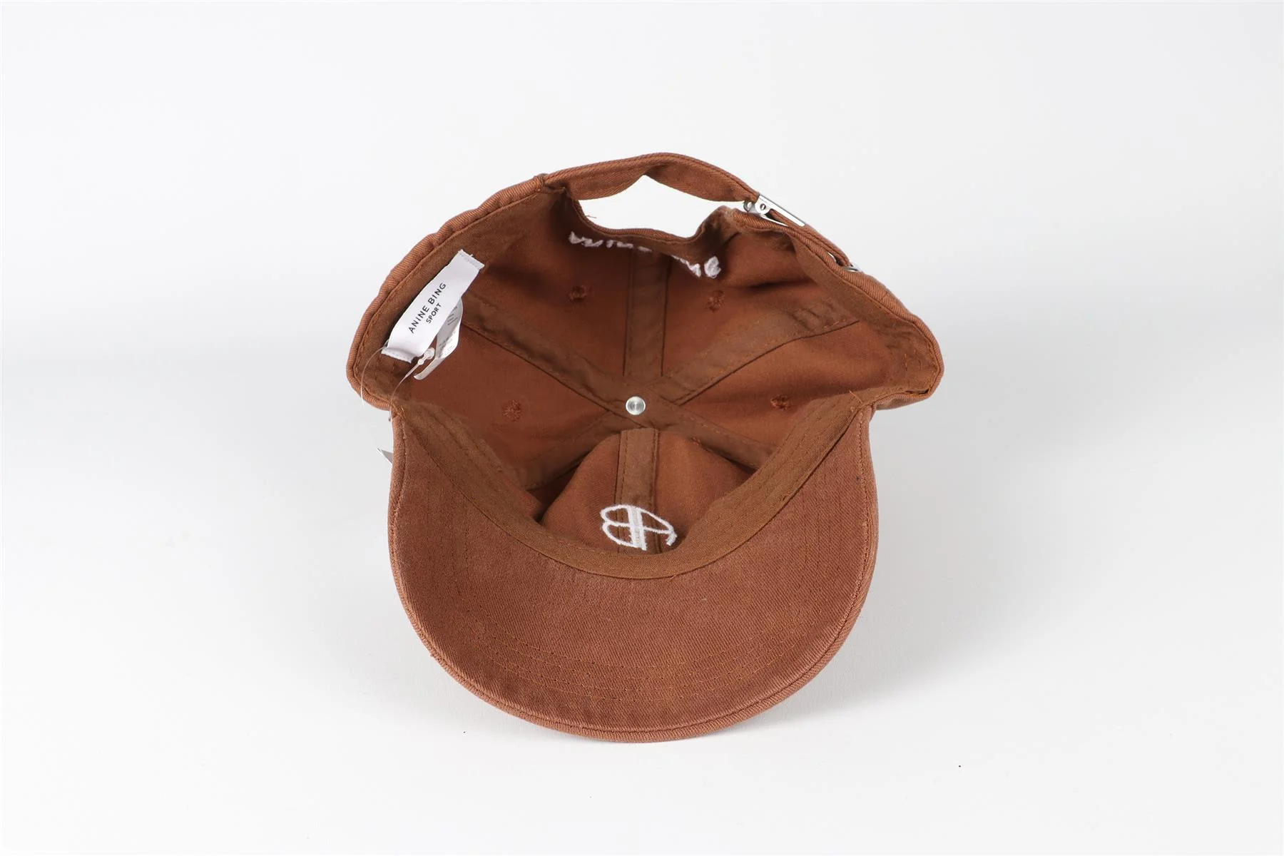 ANINE BING BROWN COTTON BASEBALL CAP ONE SIZE - Image 5