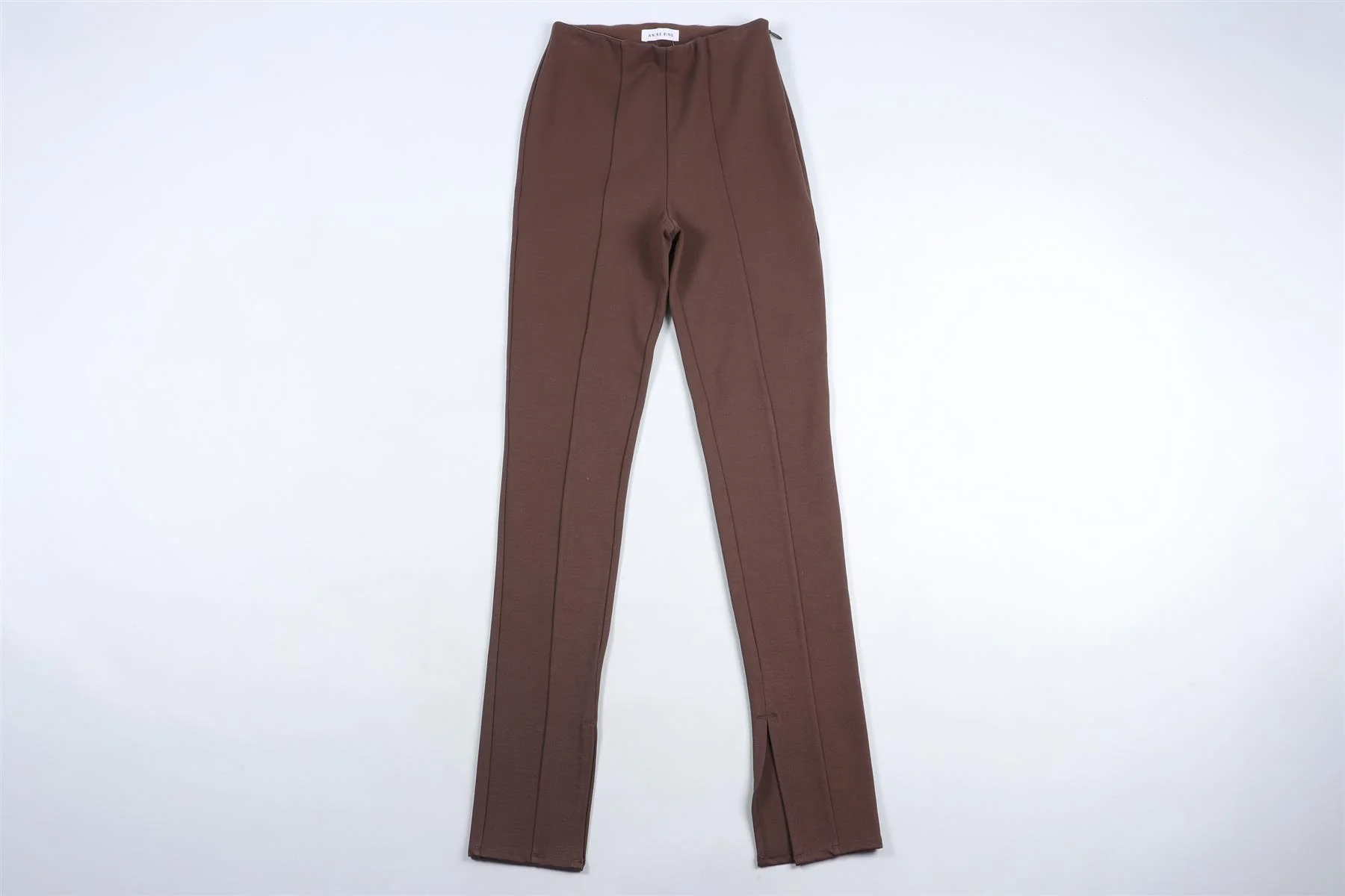ANINE BING BROWN SKINNY PANTS FR 34 UK 6 - Image 2