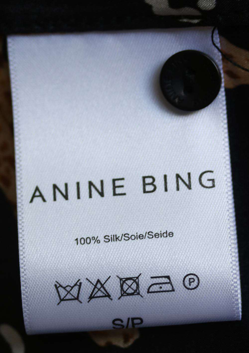 ANINE BING ELLERY PRINTED BLOUSE SMALL - Image 7