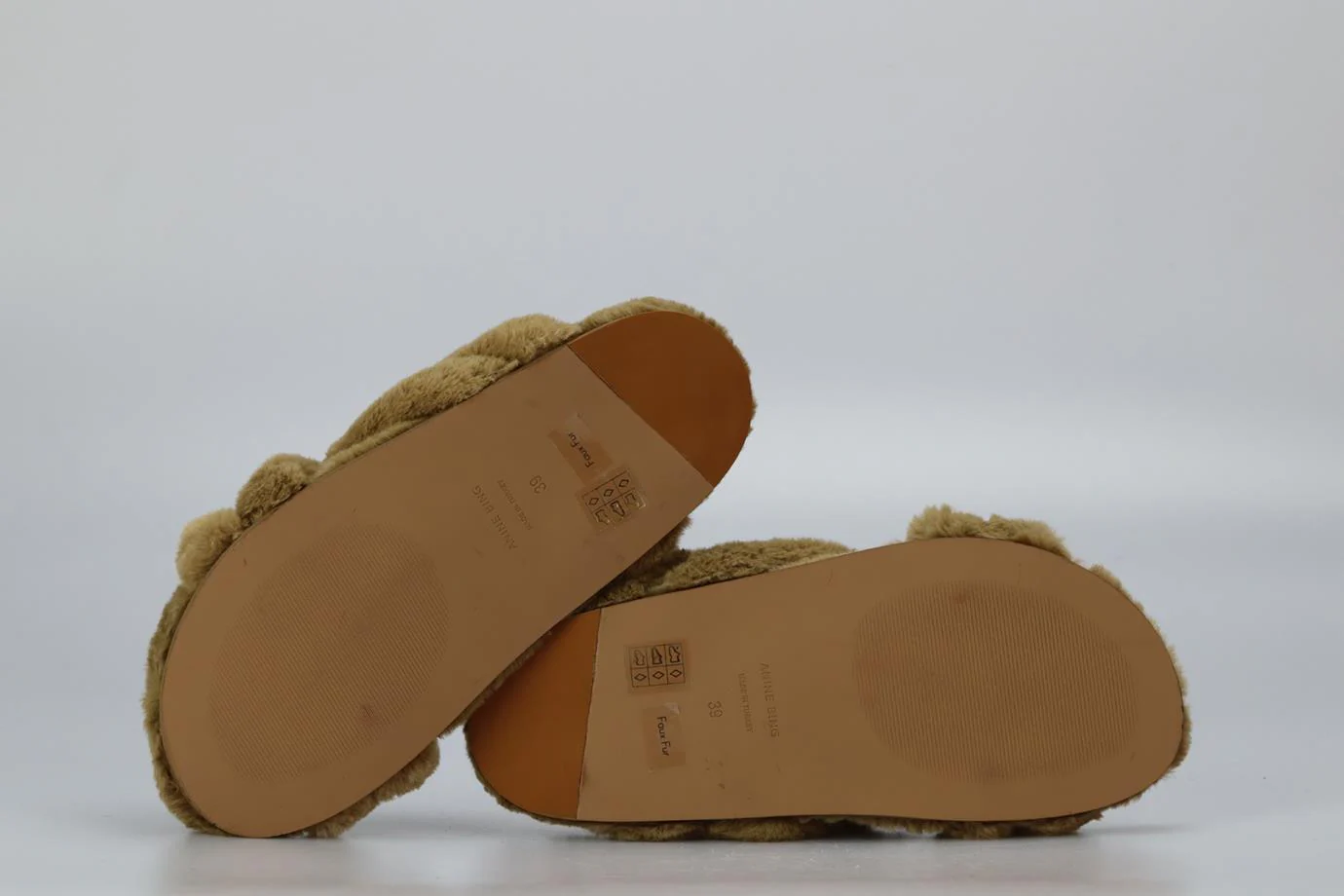 ANINE BING FAUX FUR SLIDES EU 39 UK 6 US 9 - Image 5