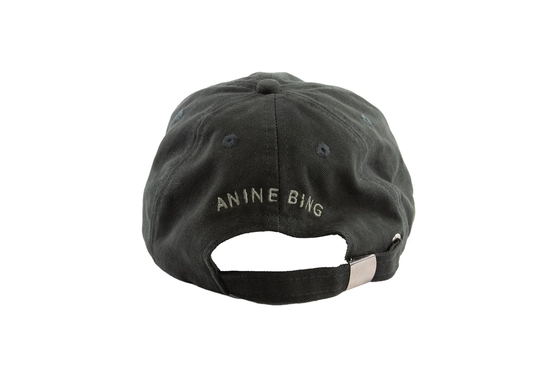 ANINE BING GREEN COTTON BASEBALL CAP ONE SIZE - Image 5