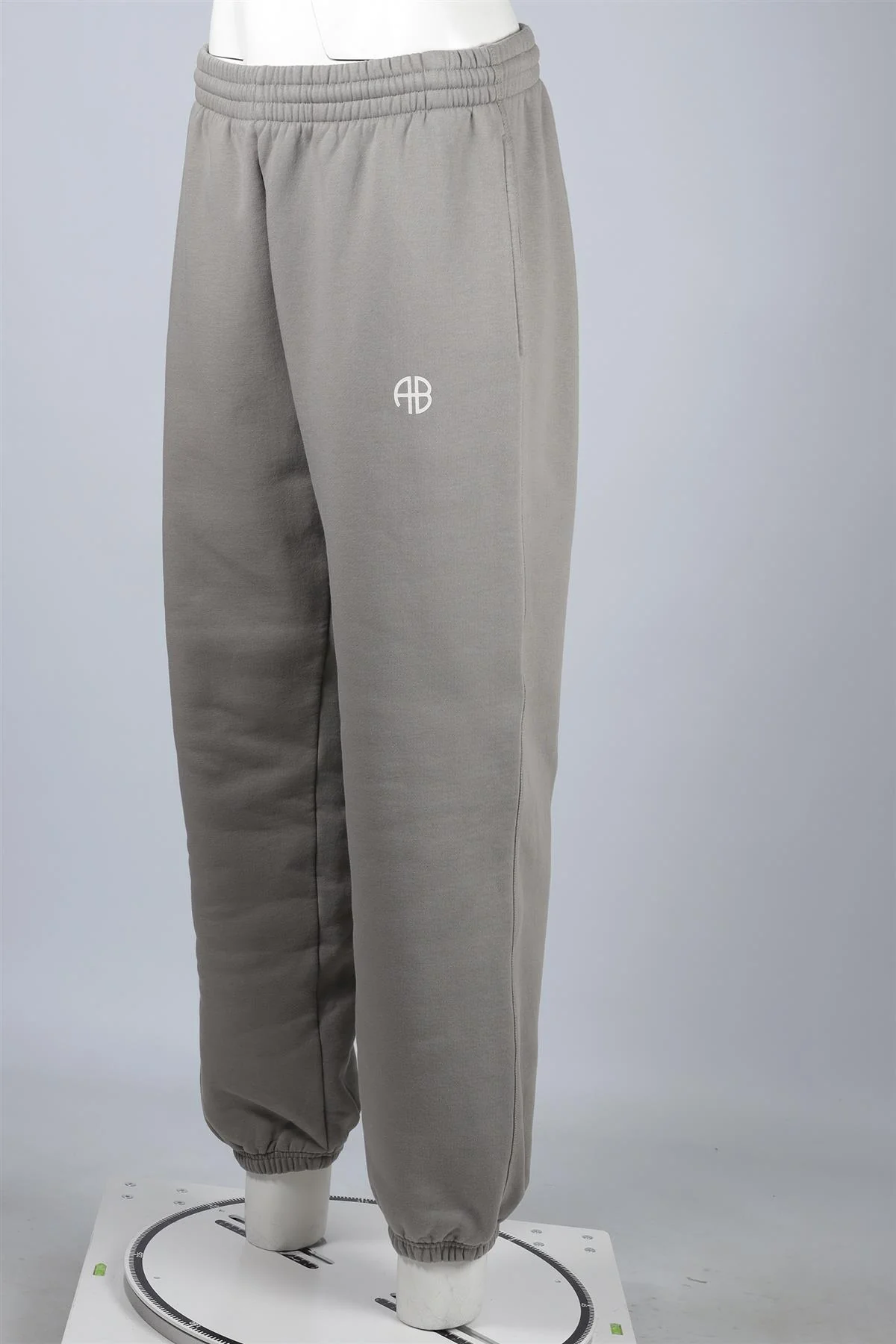 ANINE BING GREY COTTON TRACK PANTS MEDIUM - Image 3