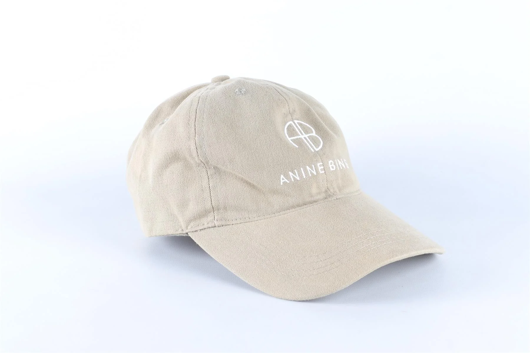 ANINE BING KHAKI COTTON BASEBALL CAP ONE SIZE - Image 2
