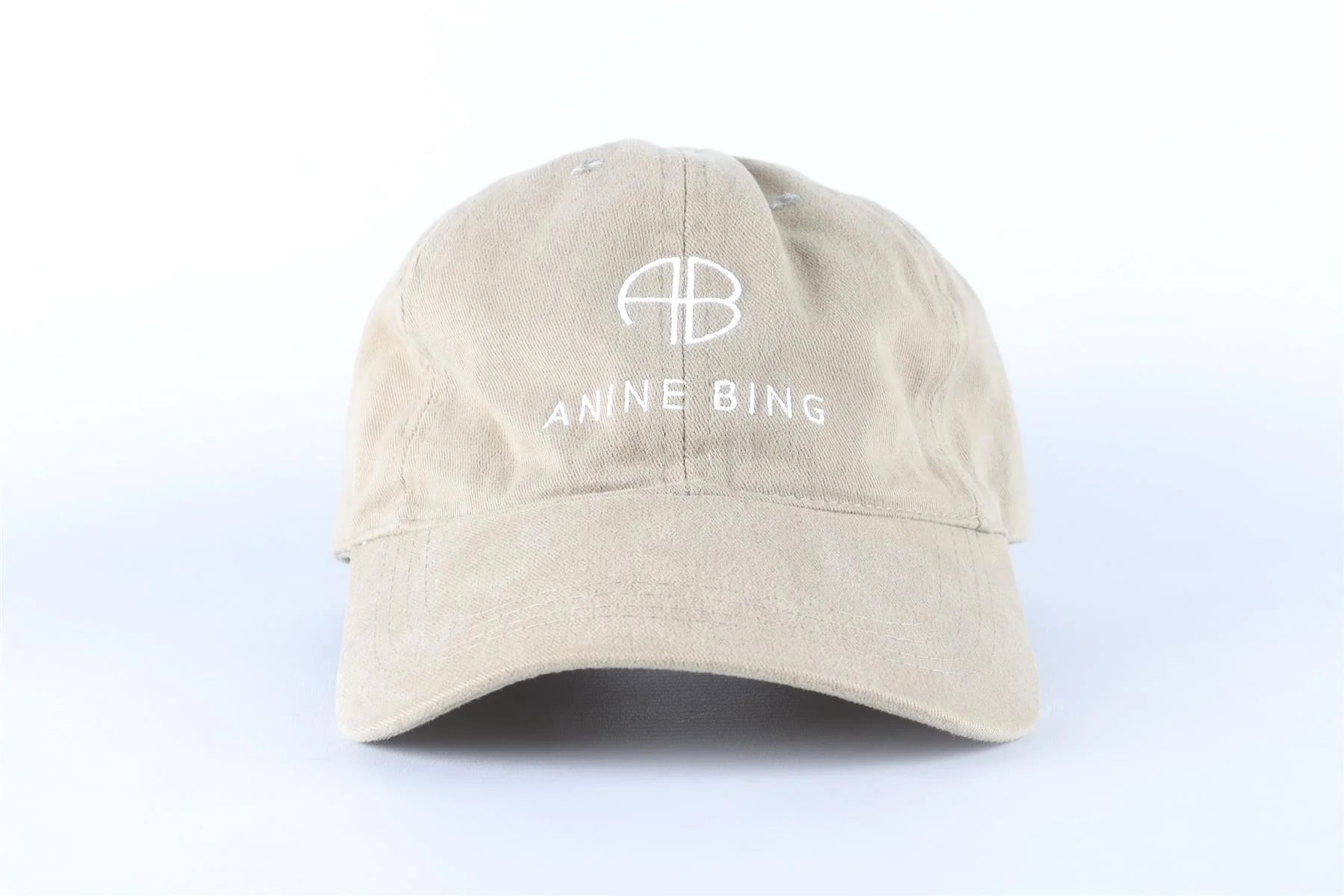 ANINE BING KHAKI COTTON BASEBALL CAP ONE SIZE - Image 3