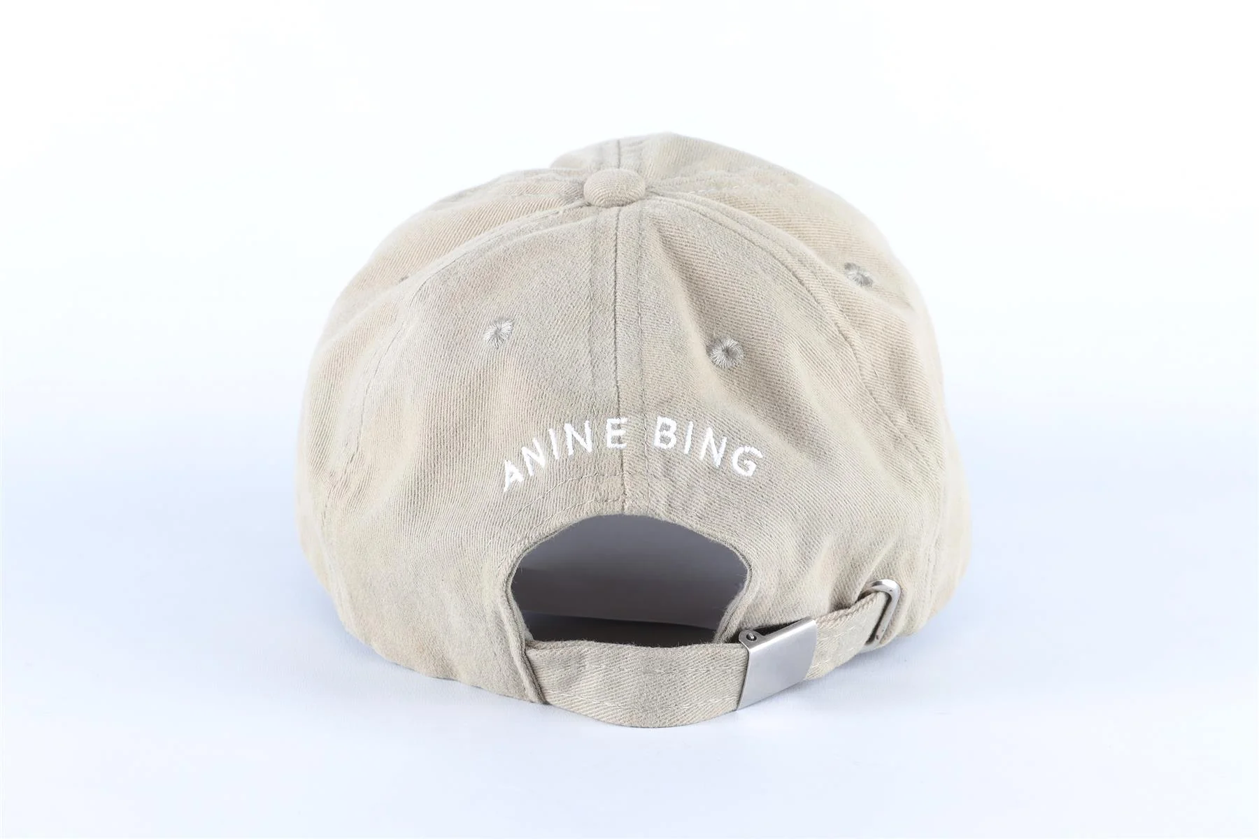 ANINE BING KHAKI COTTON BASEBALL CAP ONE SIZE - Image 4