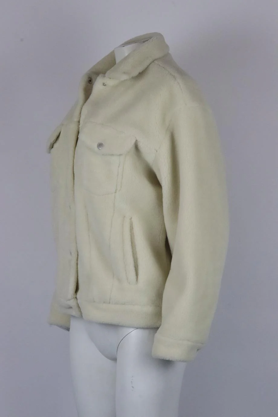 ANINE BING OVERSIZED FAUX SHEARLING JACKET SMALL - Image 3