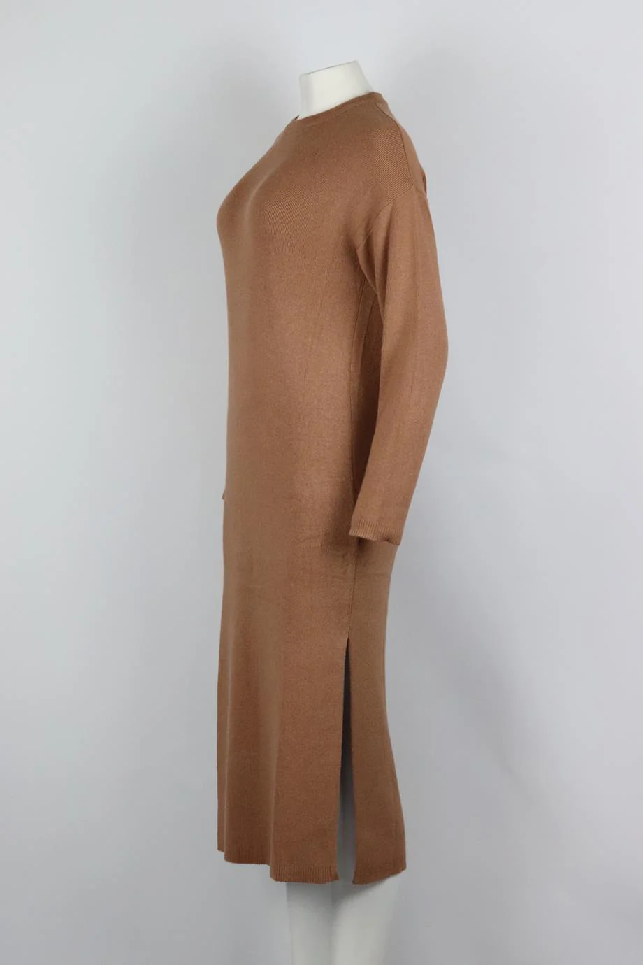ANINE BING RIBBED STRETCH KNIT MIDI DRESS XSMALL - Image 3