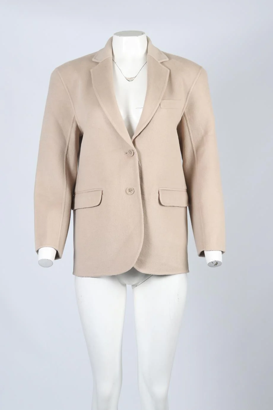 ANINE BING WOOL AND CASHMERE BLEND BLAZER XSMALL - Image 2